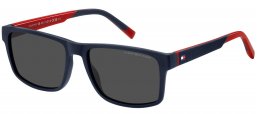 Gafas de Sol - Tommy Hilfiger - TH 2142/S - 8RU (IR) BLUE RED // GREY