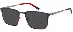 Gafas de Sol - Tommy Hilfiger - TH 2272/S - WIR (IR) MATTE BLUE RED // GREY