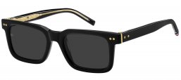Gafas de Sol - Tommy Hilfiger - TH 85/S - 2M2 (IR) BLACK GOLD // GREY