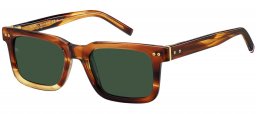 Gafas de Sol - Tommy Hilfiger - TH 85/S - EX4 (QT) STRIPED BROWN // GREEN