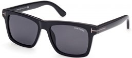 Gafas de Sol - Tom Ford - BUCKLEY-02 FT0906-N - 01A  SHINY BLACK // GREY