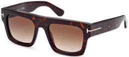 Lunettes de soleil - Tom Ford - FAUSTO FT0711 - 52F  DARK HAVANA // BROWN GRADIENT