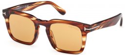 Sunglasses - Tom Ford - DAX FT0751 - 53E  STRIPED BROWN // BROWN