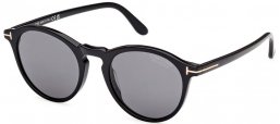 Gafas de Sol - Tom Ford - AURELE FT0904 - 01D  SHINY BLACK // SMOKED POLARIZED