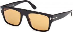 Gafas de Sol - Tom Ford - DUNNING-02 FT0907  - 01E  SHINY BLACK // LIGHT BROWN