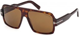 Gafas de Sol - Tom Ford - CAMDEN FT0933 - 52J  DARK HAVANA // ROVIEX