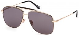 Gafas de Sol - Tom Ford - JADEN FT1017 - 28A  SHINY GOLD // GREY