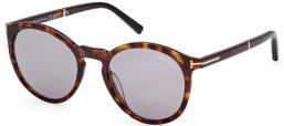 Gafas de Sol - Tom Ford - ELTON FT1021 - 52A  DARK HAVANA // GREY