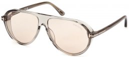 Gafas de Sol - Tom Ford - MARCUS FT1023 - 93E  SHINY TRANSPARENT GREEN // BROWN PHOTOCROMIC