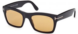 Gafas de Sol - Tom Ford - NICO-02 FT1062 - 01E  SHINY BLACK // BROWN