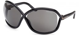 Gafas de Sol - Tom Ford - BETTINA FT1068 - 01A  SHINY BLACK // GREY