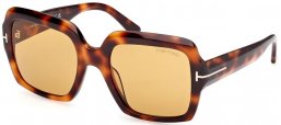 Gafas de Sol - Tom Ford - KAYA FT1082 - 53E  HAVANA GOLD // LIGHT BROWN