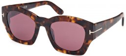 Gafas de Sol - Tom Ford - GUILLIANA FT1083 - 52T  DARK HAVANA // BURGUNDY GRADIENT