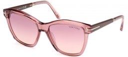 Lunettes de soleil - Tom Ford - LUCIA FT1087 - 72Z  SHINY PINK // VIOLET GRADIENT