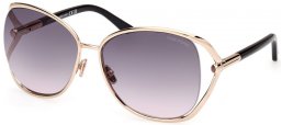 Gafas de Sol - Tom Ford - MARTA FT1091  - 28B  SHINY GOLD // GREY GRADIENT