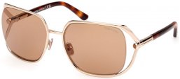 Gafas de Sol - Tom Ford - GOLDIE FT1092 - 28E  SHINY GOLD // LIGHT BROWN