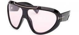 Gafas de Sol - Tom Ford - LINDEN FT1094 - 01Y  SHINY BLACK // VIOLET PHOTOCHROMATIC