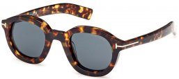 Sunglasses - Tom Ford - RAFFA FT1100 - 52V  DARK HAVANA // DARK BLUE