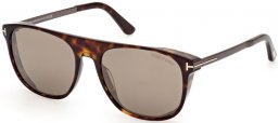 Sunglasses - Tom Ford - LIONEL-02 FT1105 - 52L  DARK HAVANA // ROVIEX MIRROR