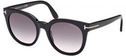 Sunglasses - Tom Ford - MOIRA FT1109 - 01B  SHINY BLACK // GREY GRADIENT