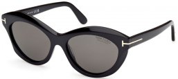 Gafas de Sol - Tom Ford - TONI FT1111 - 01D  SHINY BLACK // GREY POLARIZED