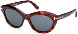 Lunettes de soleil - Tom Ford - TONI FT1111 - 54V  DARK HAVANA // BLUE