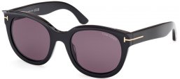 Sunglasses - Tom Ford - TAMARA-02 FT1114 - 01A  SHINY BLACK // GREY