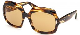 Gafas de Sol - Tom Ford - REN FT1155 - 52F  DARK HAVANA // BROWN GRADIENT
