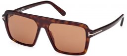 Lunettes de soleil - Tom Ford - VINCENT FT1176 - 52E  DARK HAVANA // BROWN