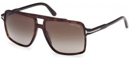 Sunglasses - Tom Ford - KEMP FT1177 - 52B  DARK HAVANA // GREY GRADIENT
