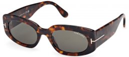 Sunglasses - Tom Ford - CIELLE FT1187 - 52N  DARK HAVANA // GREEN