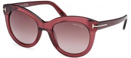 Sunglasses - Tom Ford - ODETTE FT1189 - 69T  SHINY BORDEAUX // BORDEAUX GRADIENT