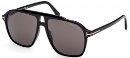 Gafas de Sol - Tom Ford - AUTARI FT1209 - 01A  SHINY BLACK // GREY