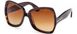 Sunglasses - Tom Ford - JERRY FT1222 - 52F  DARK HAVANA // BROWN GRADIENT