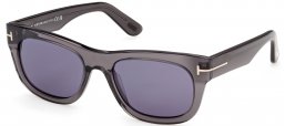 Gafas de Sol - Tom Ford - MARSHALL-02 FT1334 - 20V  SHINY GREY // DARK BLUE