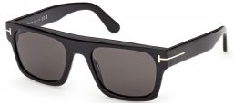 Gafas de Sol - Tom Ford - CYRUS-02 FT1337 - 01A  SHINY BLACK // SMOKE