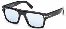 Gafas de Sol - Tom Ford - CYRUS-02 FT1337 - 01V  SHINY BLACK // BLUE PHOTOCROMATIC