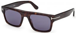Gafas de Sol - Tom Ford - CYRUS-02 FT1337 - 52V  DARK HAVANA // DARK BLUE