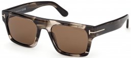 Gafas de Sol - Tom Ford - CYRUS-02 FT1337 - 55J  HAVANA BEIGE // ROVIEX