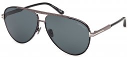 Gafas de Sol - Tom Ford - RUPERT-02 FT1340 - 01V  SHINY BLACK // DARK BLUE