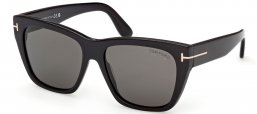 Gafas de Sol - Tom Ford - FLYNN-02 FT1343 - 01D  SHINY BLACK // SMOKE POLARIZED