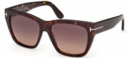 Gafas de Sol - Tom Ford - FLYNN-02 FT1343 - 52T  DARK HAVANA // BURGUNDY GRADIENT