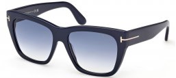 Gafas de Sol - Tom Ford - FLYNN-02 FT1343 - 90W  SHINY BLUE // BLUE GRADIENT