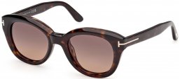 Gafas de Sol - Tom Ford - NIKA-02 FT1344 - 52T  DARK HAVANA // BURGUNDY GRADIENT