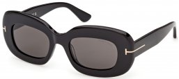 Gafas de Sol - Tom Ford - ISLAY-02 FT1345 - 01A  SHINY BLACK // SMOKE