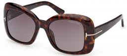 Gafas de Sol - Tom Ford - SANDRA-02 FT1348 - 52K  DARK HAVANA // ROVIEX GRADIENT