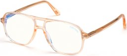 Monturas - Tom Ford - FT5737-B - 045  SHINY TRANSPARENT BROWN