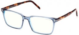 Monturas - Tom Ford - FT5802-B - 090  SHINY BLUE HAVANA