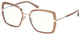 Lunettes de vue - Tom Ford - FT5985-B - 045  SHINY LIGHT BROWN