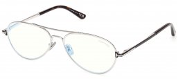 Monturas - Tom Ford - FT6128-B - 016  SHINY PALLADIUM